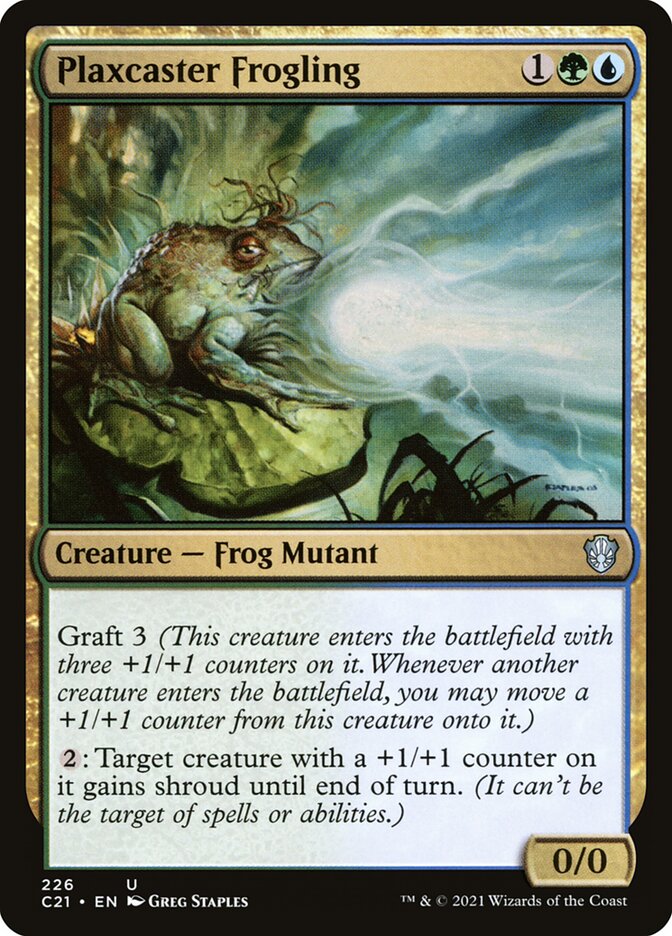 Plaxcaster Frogling, Commander 2021 Card Art