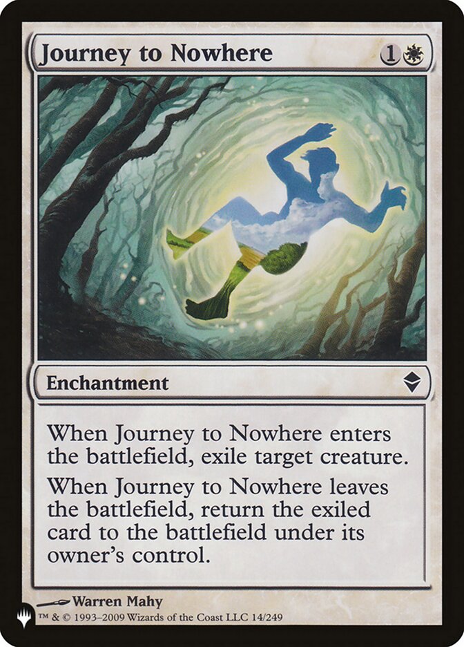 Journey to Nowhere, The List Card Art