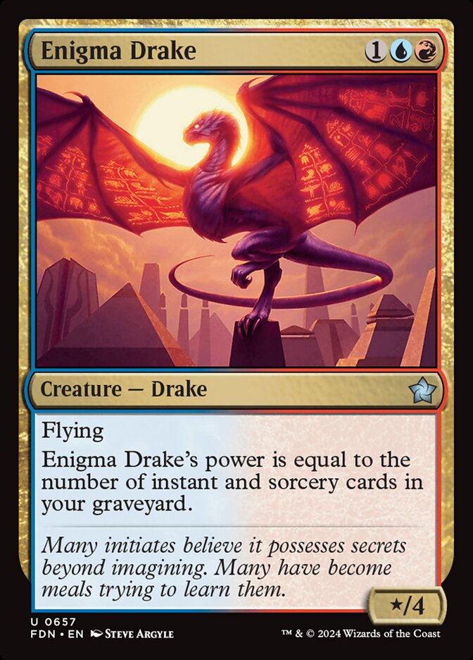 Enigma Drake, Foundations Card Art