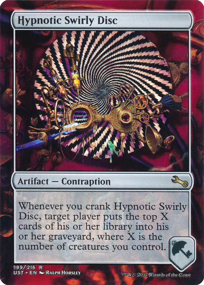 Hypnotic Swirly Disc, Unstable Card Art