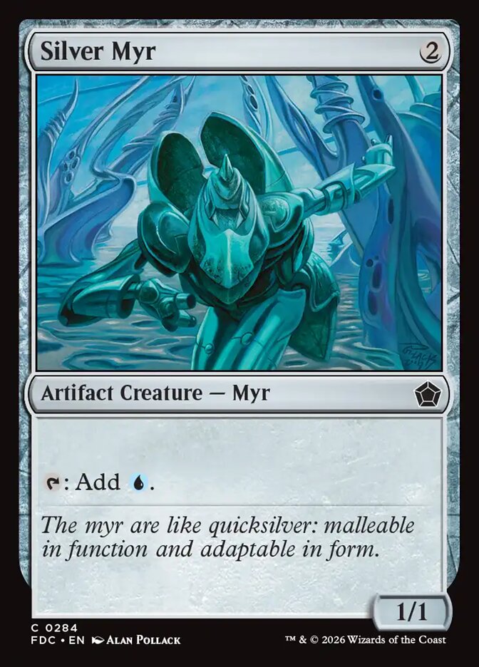 Silver Myr, Foundations Commander Card Art