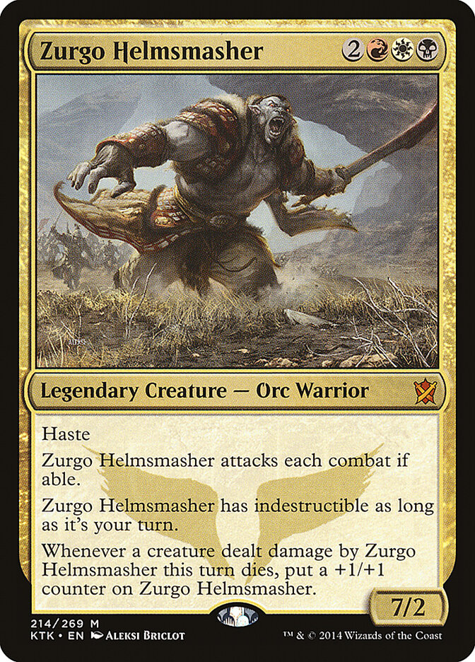 Zurgo Helmsmasher, Khans Of Tarkir Card Art