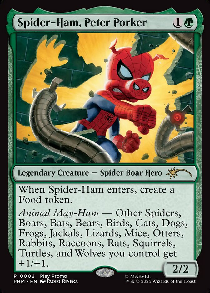 Spider-Ham, Peter Porker, Wizards Play Network 2025 Card Art