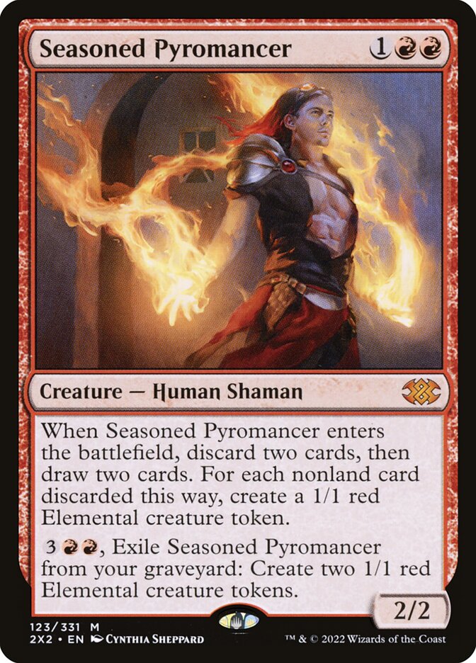 Seasoned Pyromancer, Double Masters 2022 Card Art