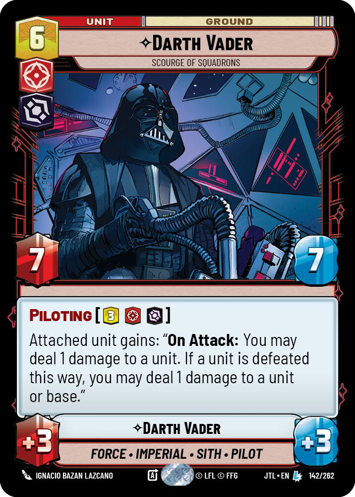 Darth Vader, Scourge of Squadrons, Jump to Lightspeed Card Art