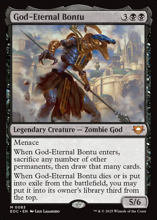 God-Eternal Bontu, Edge Of Eternities Commander Card Art
