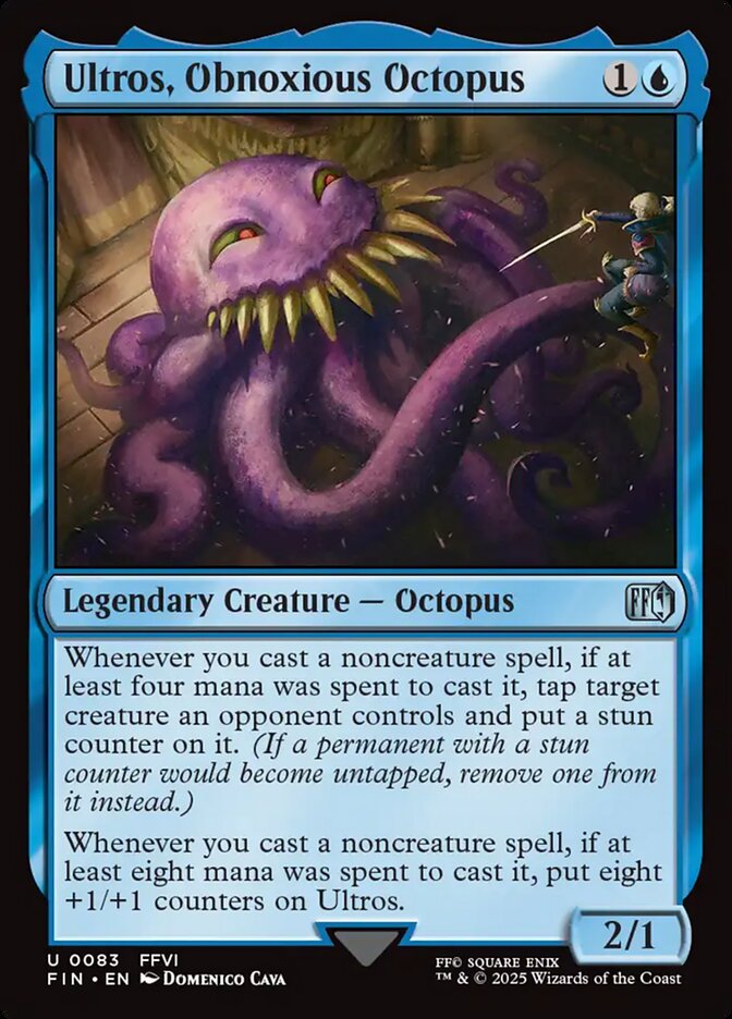 Ultros, Obnoxious Octopus, Final fantasy Card Art