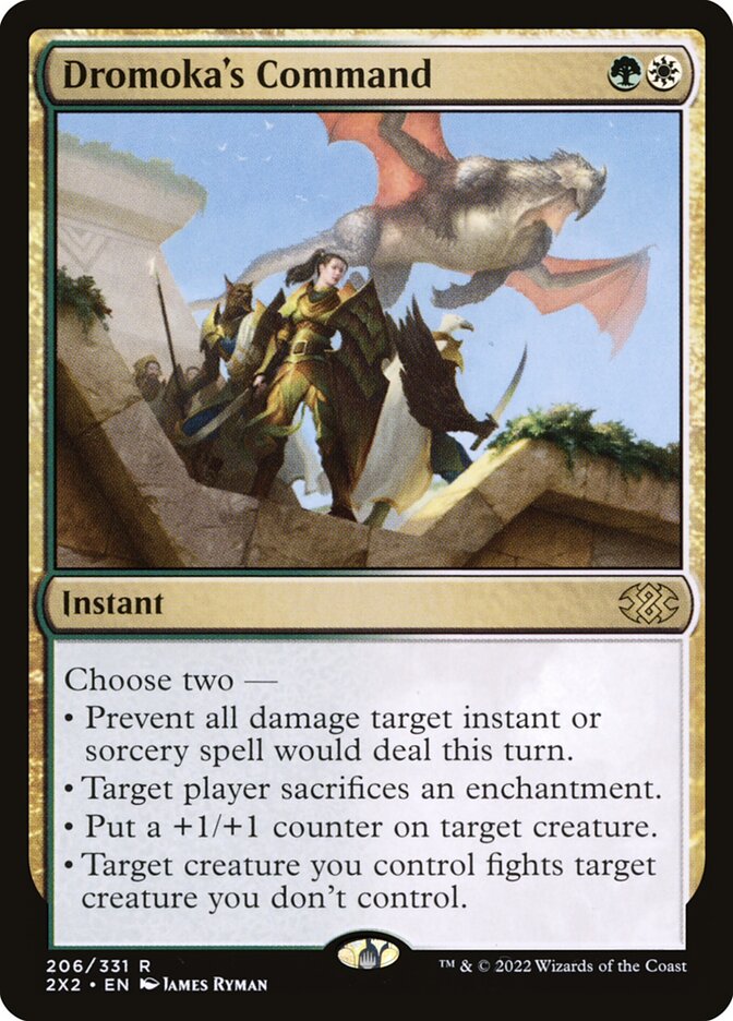 Dromoka's Command, Double masters 2022 Card Art