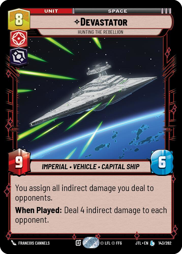Devastator, Hunting the Rebellion, Jump to Lightspeed Card Art