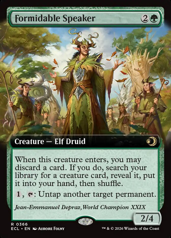 Formidable Speaker, Lorwyn Eclipsed Card Art