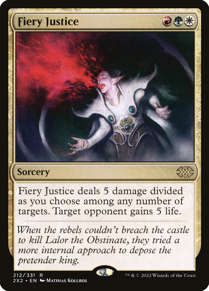 Fiery Justice, Double masters 2022 Card Art