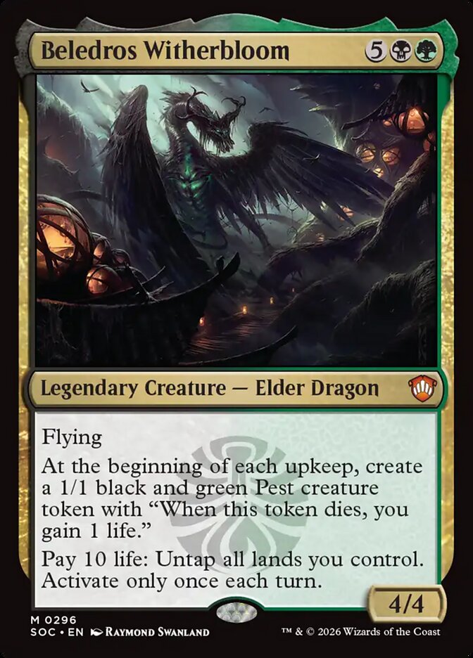 Beledros Witherbloom, Secrets Of Strixhaven Commander Card Art