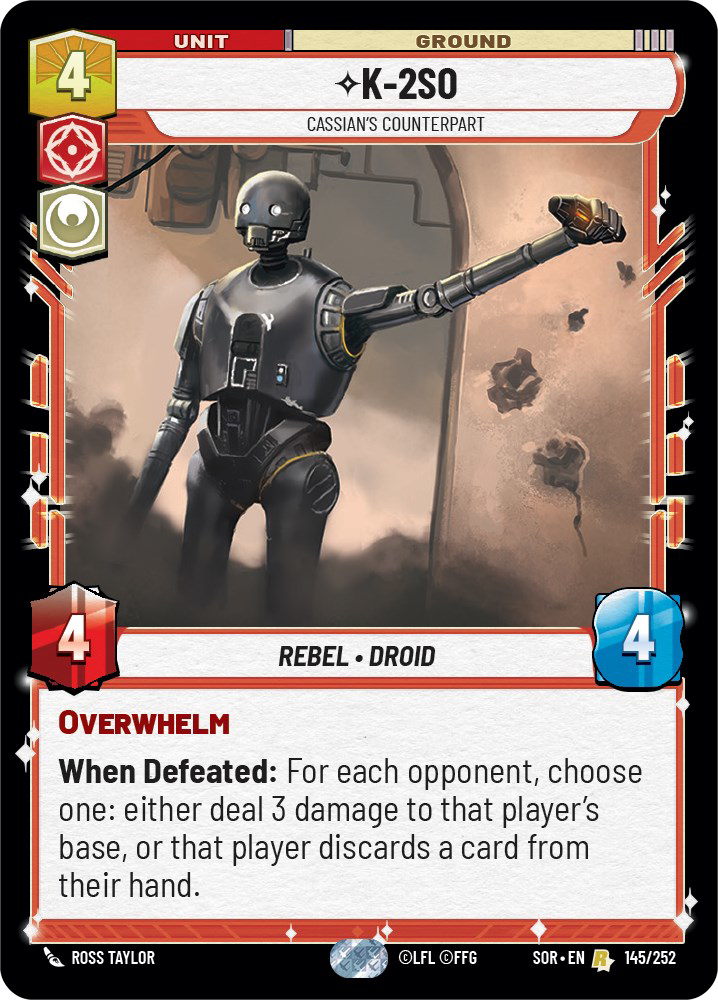 K-2SO, Cassian's Counterpart, Spark of Rebellion Card Art