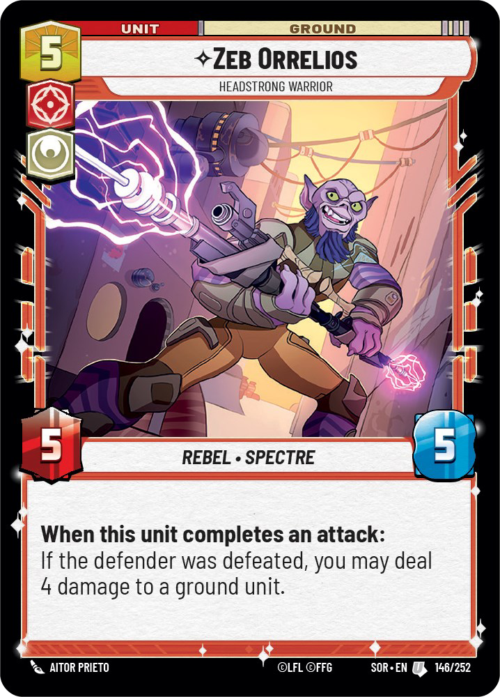 Zeb Orrelios, Headstrong Warrior - Foil