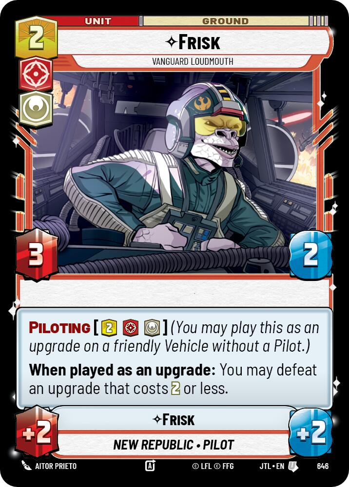 Frisk, Vanguard Loudmouth, Jump to Lightspeed Card Art