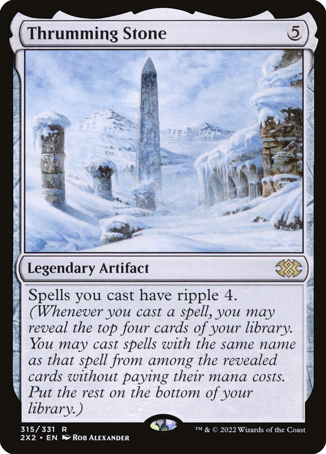 Thrumming Stone, Double masters 2022 Card Art