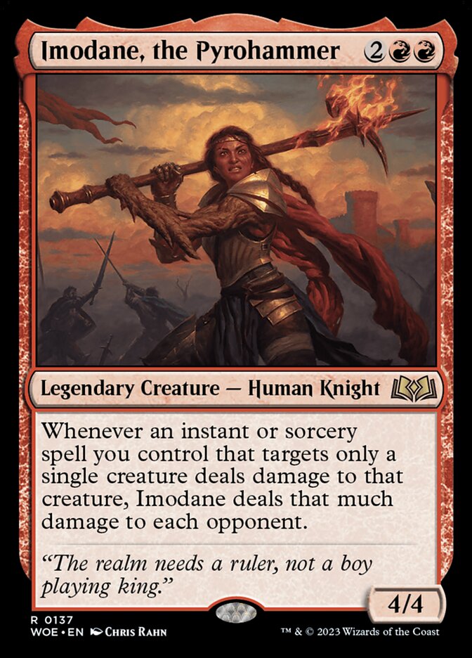 Imodane, the Pyrohammer, Wilds Of Eldraine Card Art