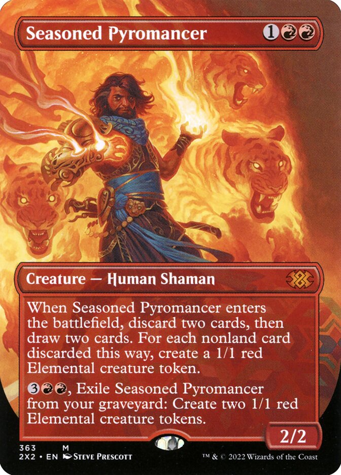 Seasoned Pyromancer, Double masters 2022 Card Art