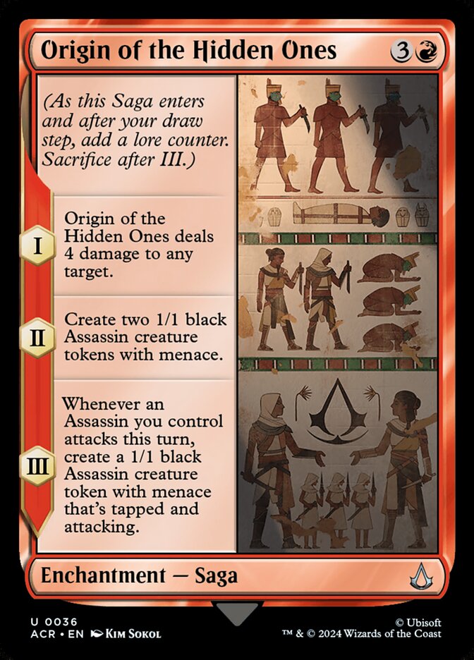 Origin of the Hidden Ones, Assassin'S Creed Card Art