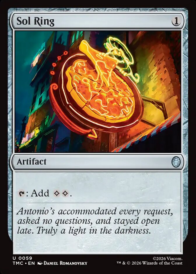 Sol Ring, Teenage Mutant Ninja Turtles Eternal Card Art