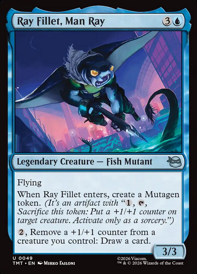 Ray Fillet, Man Ray, Teenage Mutant Ninja Turtles Card Art