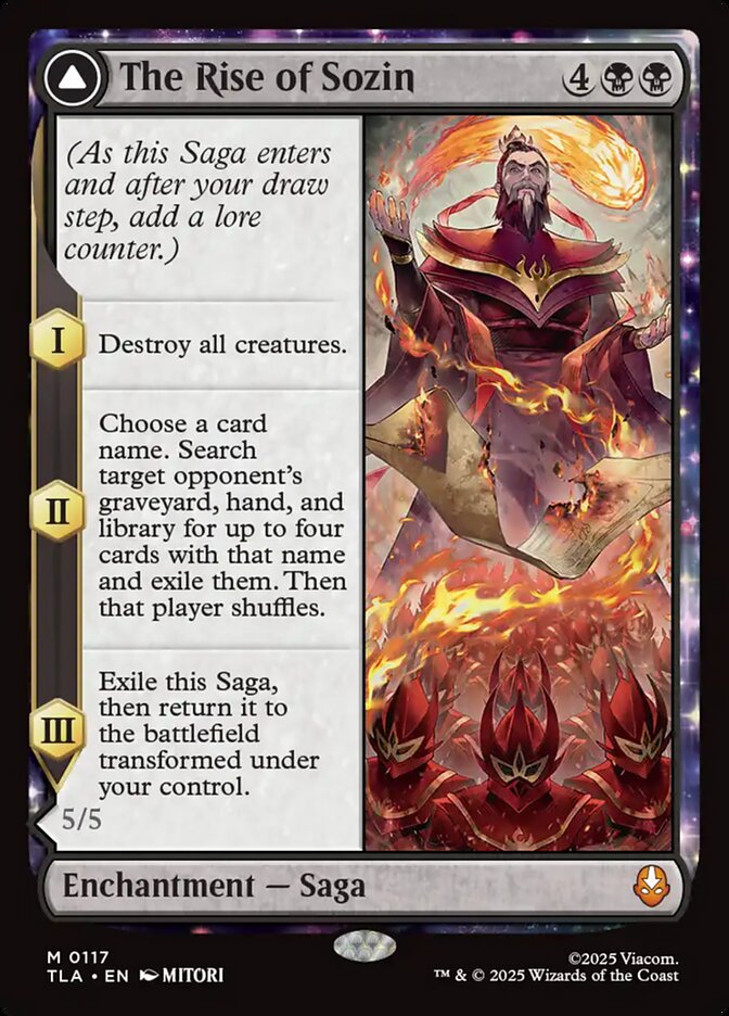 The Rise of Sozin // Fire Lord Sozin, Avatar: The Last Airbender Card Art