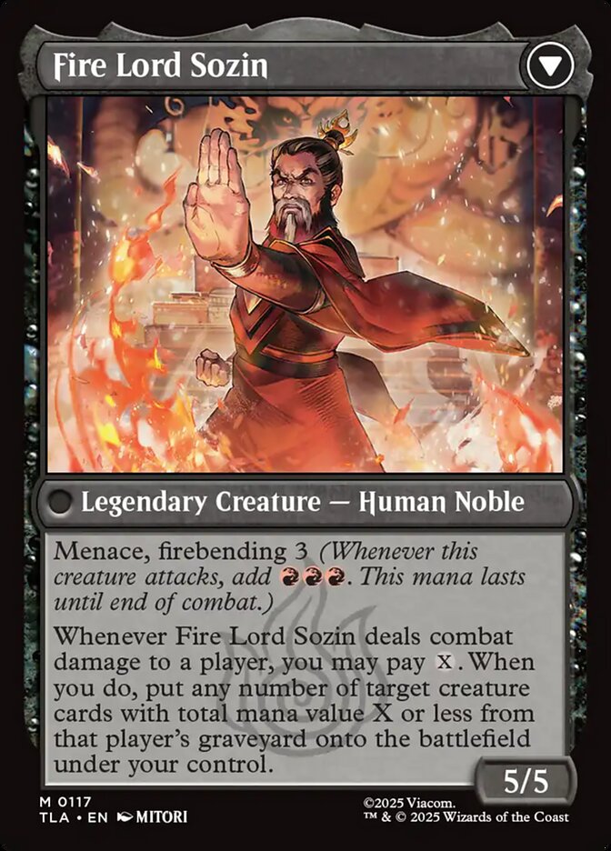 The Rise of Sozin // Fire Lord Sozin, Avatar: The Last Airbender Card Art