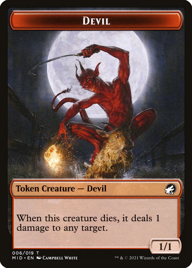 Devil, Innistrad: Midnight Hunt Tokens Card Art