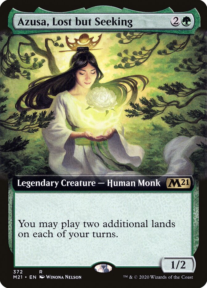 Azusa, Lost but Seeking, Core Set 2021 Card Art
