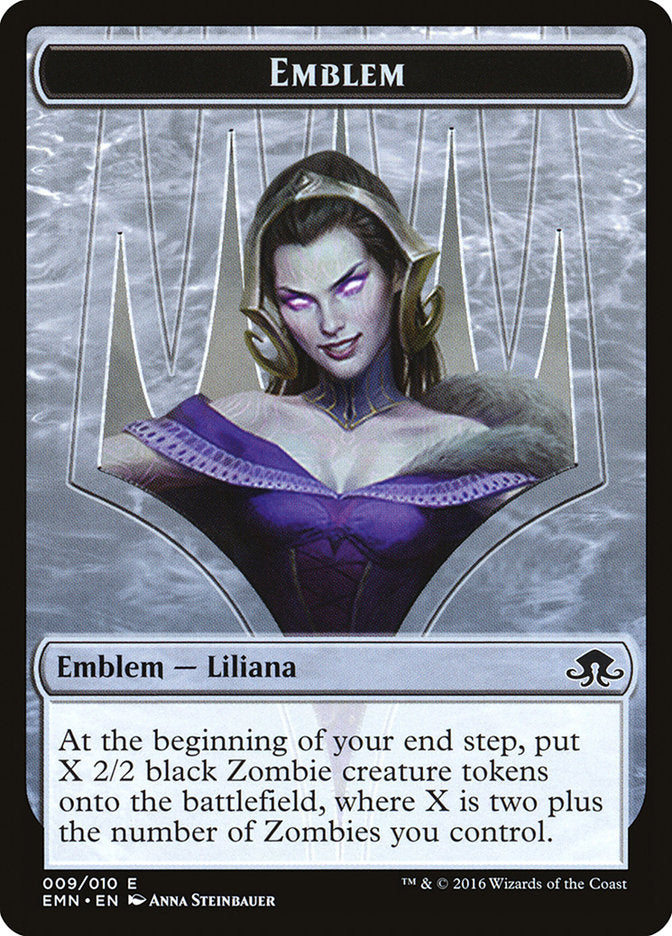 Liliana, the Last Hope Emblem, Eldritch moon tokens Card Art