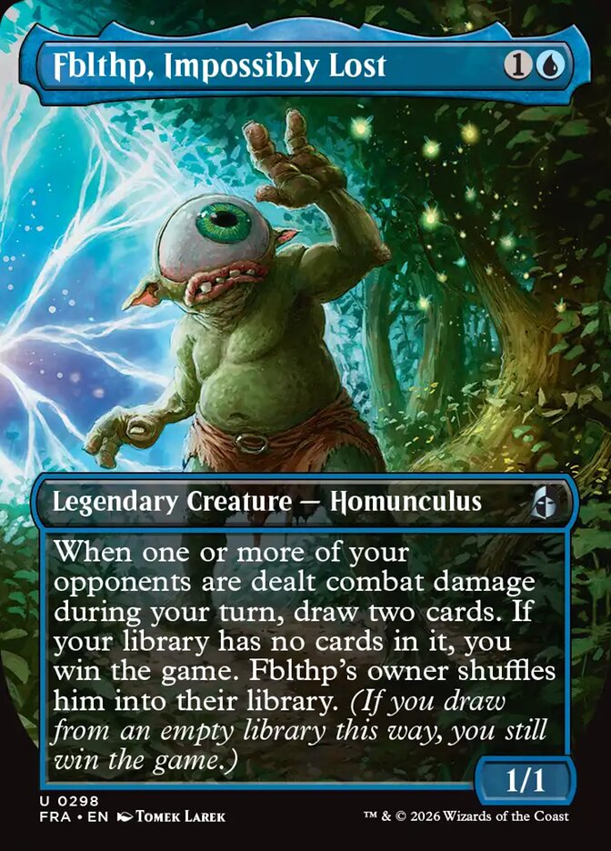 Fblthp, Impossibly Lost, Reality Fracture Card Art