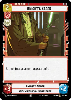 Knight's Saber, Legends of the Force Card Art