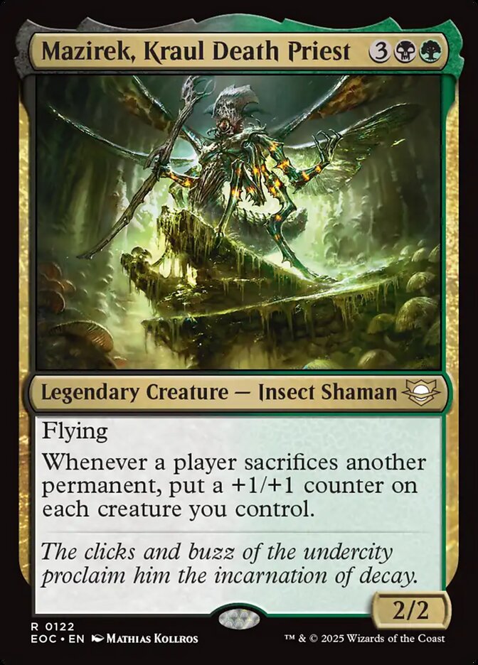 Mazirek, Kraul Death Priest, Edge Of Eternities Commander Card Art