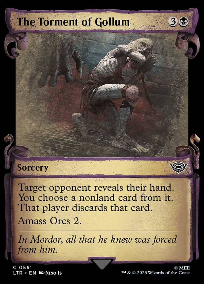 The Torment of Gollum, The lord of the rings: tales of middle-earth Card Art