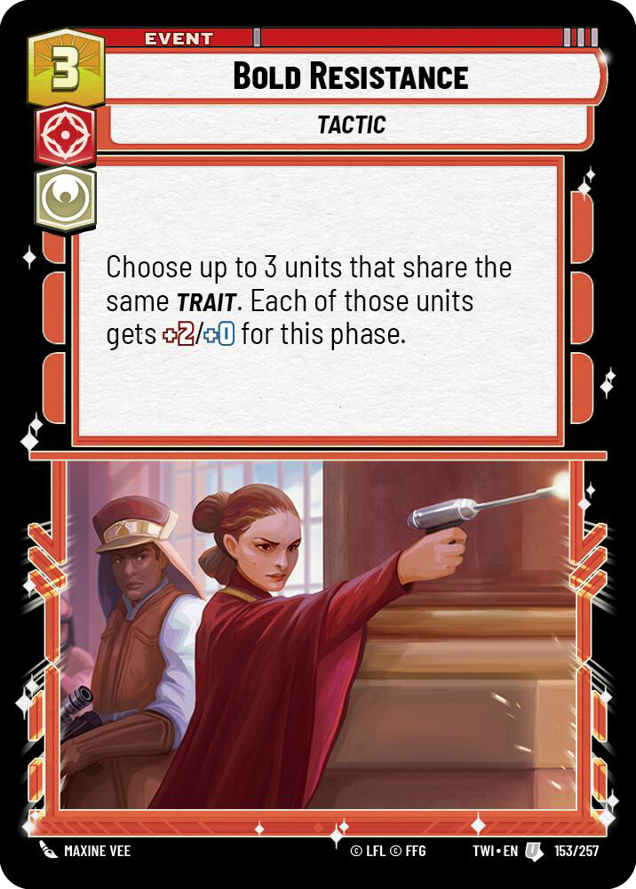 Bold Resistance, Twilight of the Republic Card Art