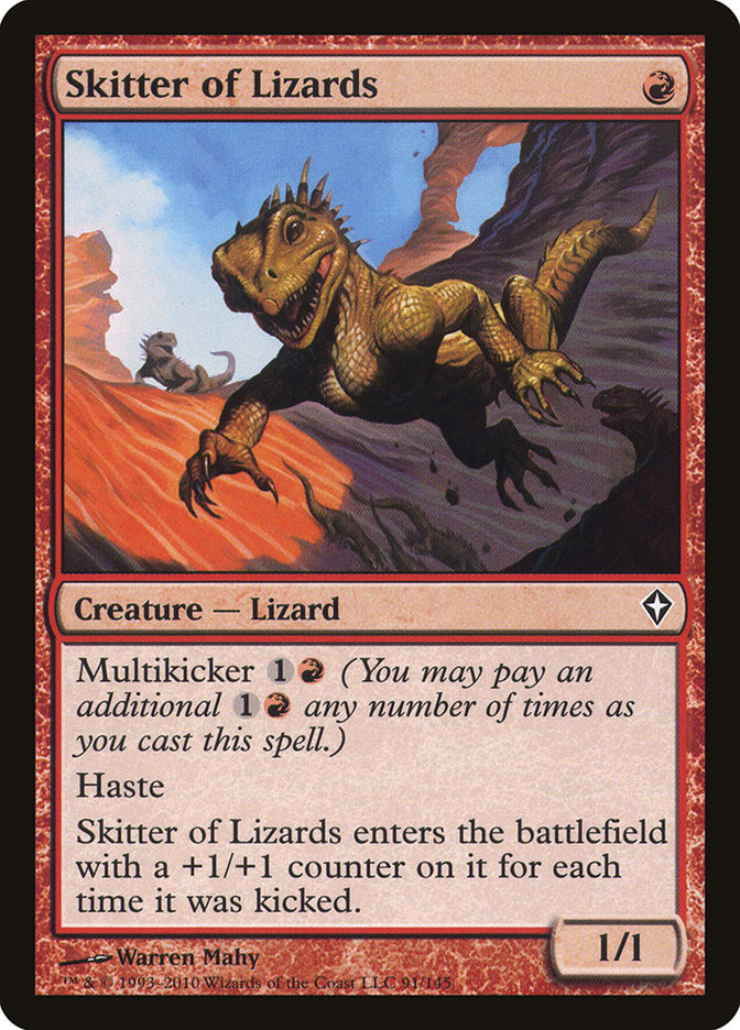 Skitter of Lizards, Worldwake Card Art