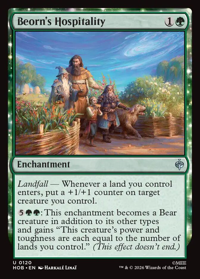 Beorn's Hospitality, The Hobbit Card Art