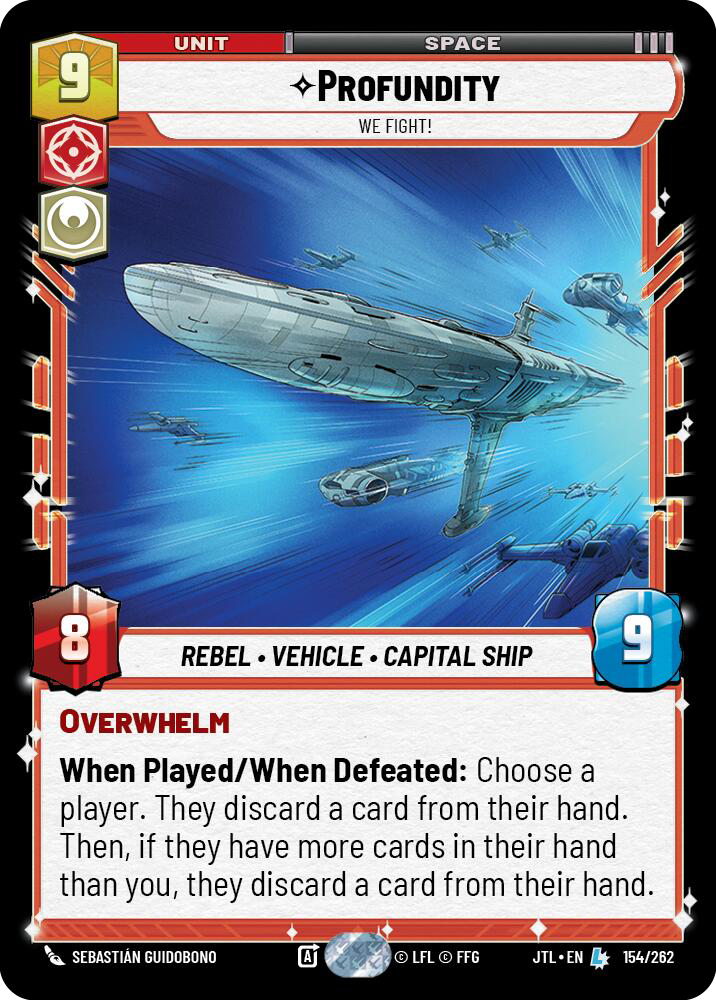 Profundity, We Fight!, Jump to Lightspeed Card Art
