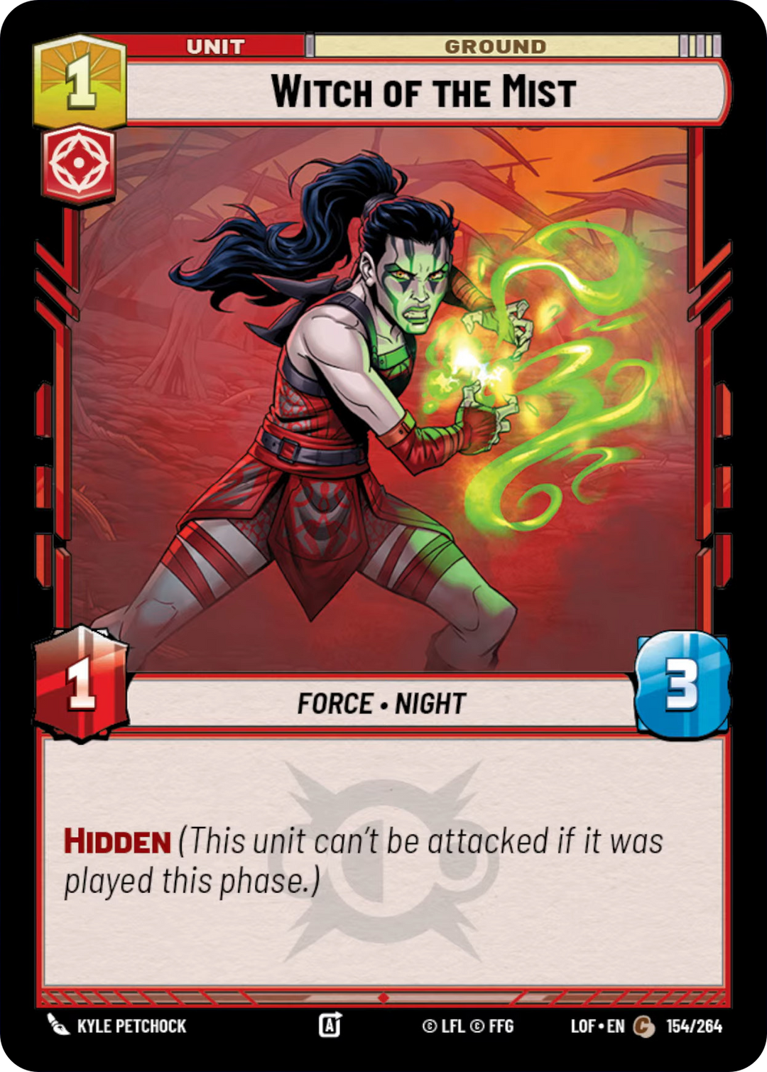 Witch of the Mist, Legends of the Force Card Art