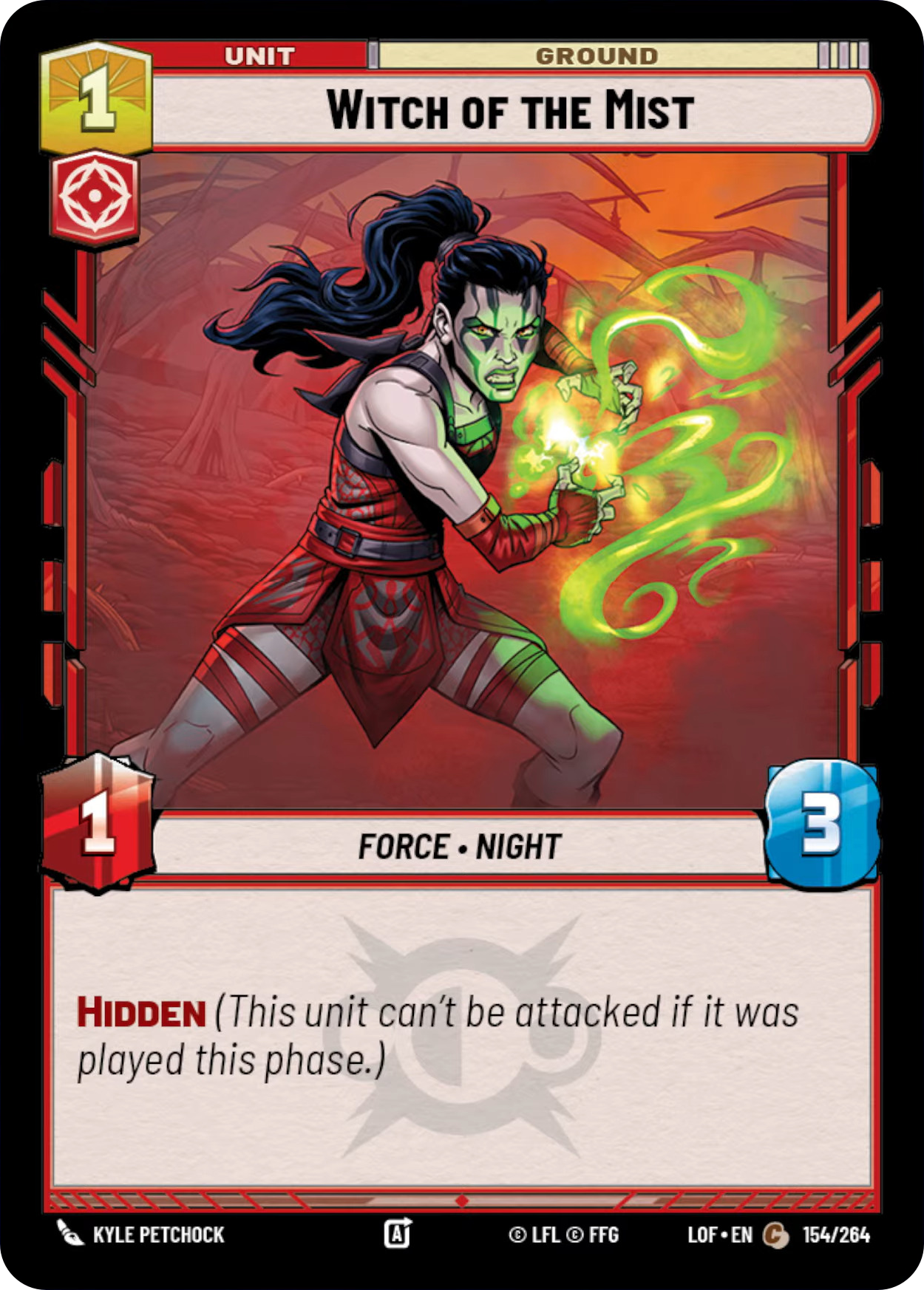 Witch of the Mist, Legends of the Force Card Art