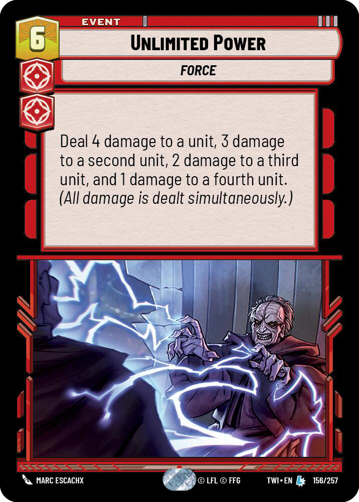 Unlimited Power, Twilight of the Republic Card Art