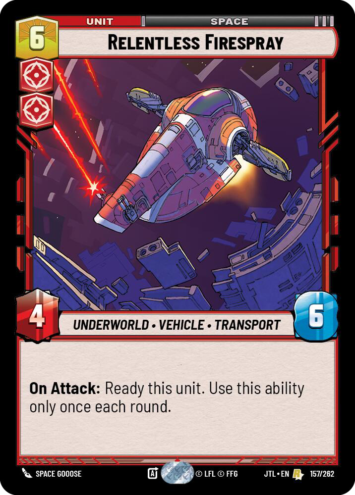 Relentless Firespray, Jump to Lightspeed Card Art