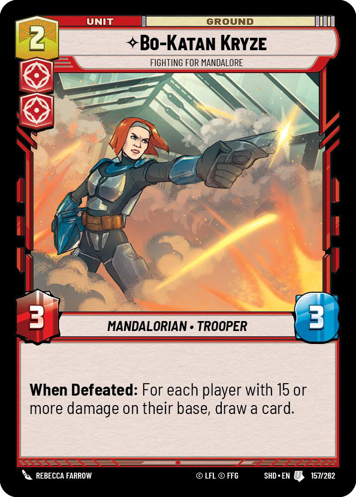 Bo-Katan Kryze, Fighting For Mandalore, Shadows of the Galaxy Card Art