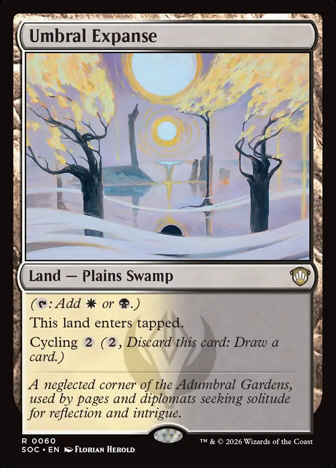 Umbral Expanse, Secrets Of Strixhaven Commander Card Art