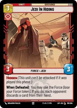 Jedi In Hiding, Legends of the Force Card Art