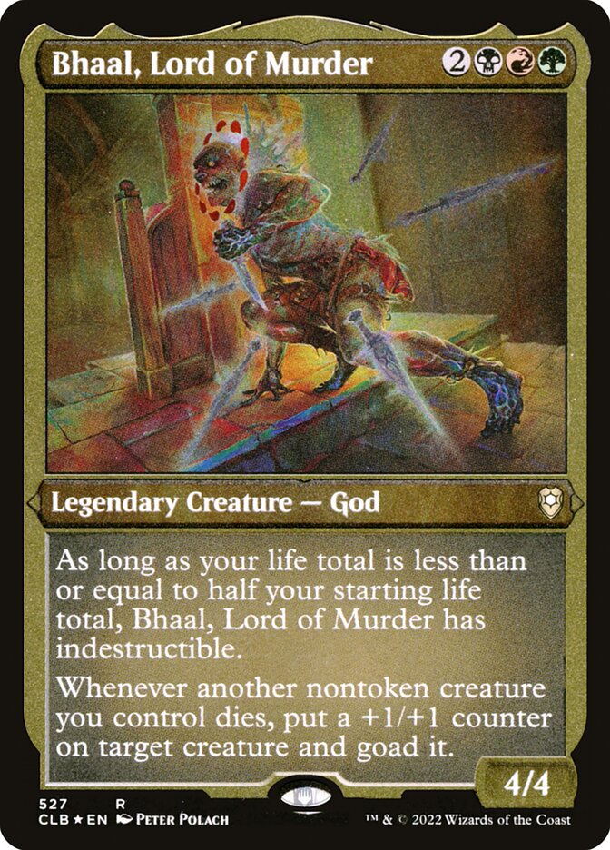 Bhaal, Lord of Murder - Etched Foil