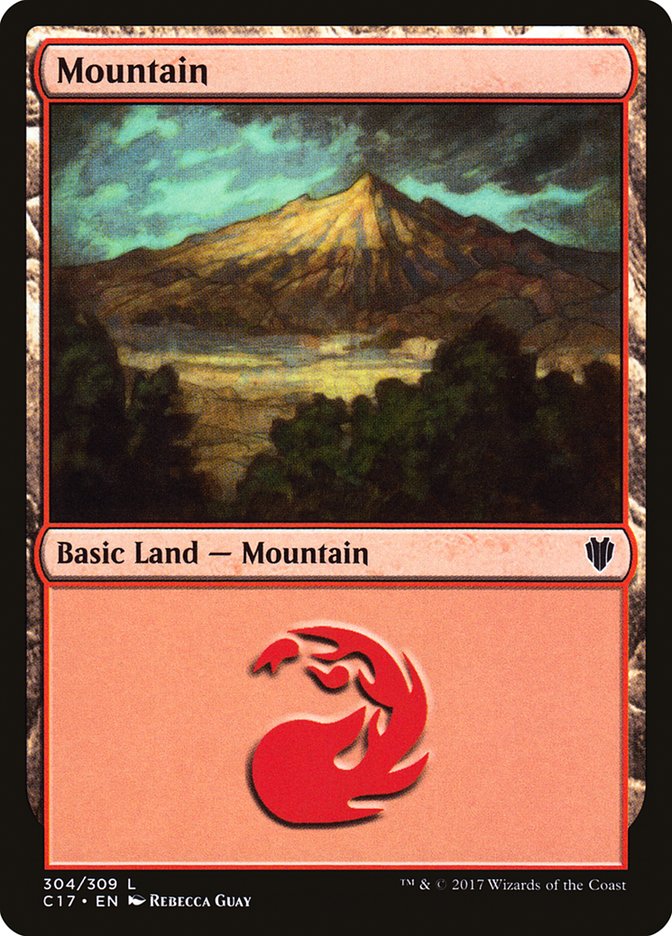 Mountain, Commander 2017 Card Art