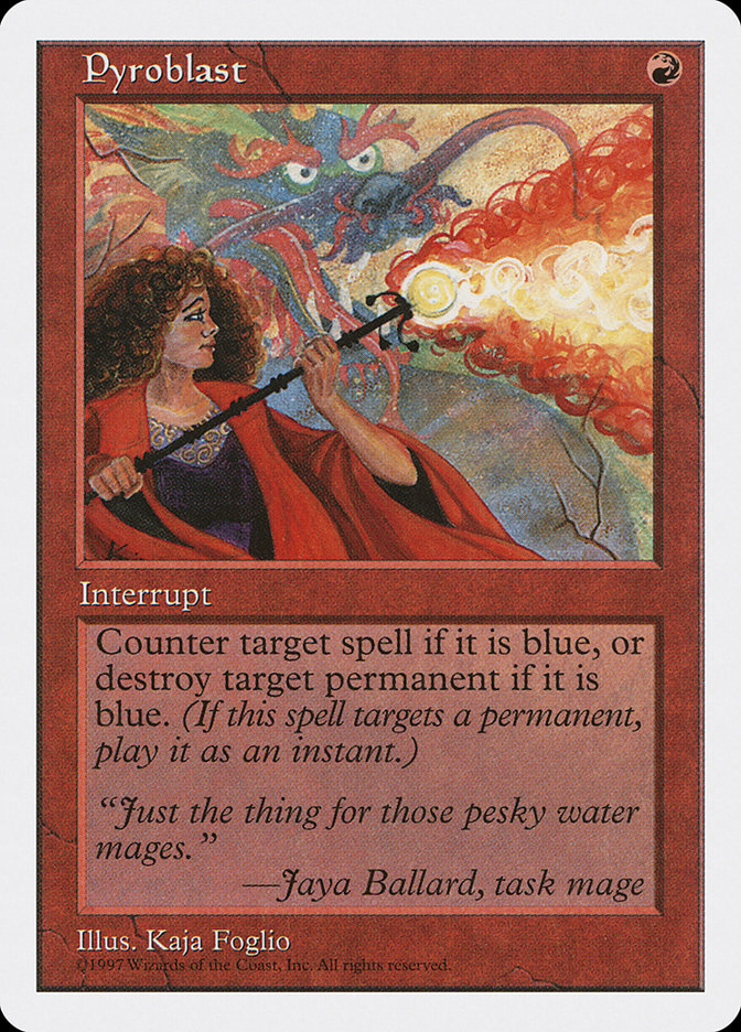 Pyroblast, Fifth edition Card Art