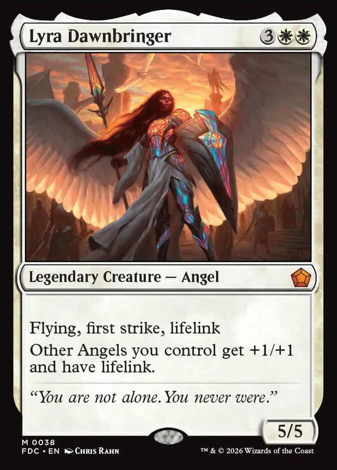 Lyra Dawnbringer, Foundations Commander Card Art