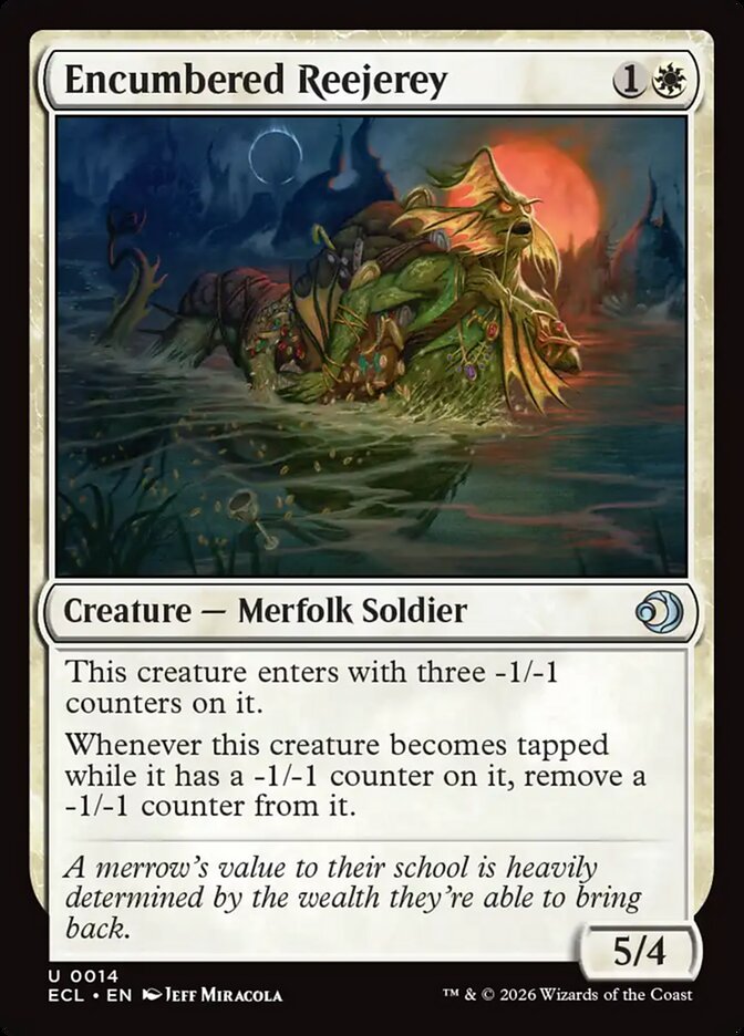 Encumbered Reejerey, Lorwyn Eclipsed Card Art